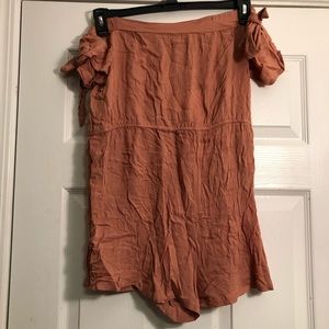 Missguided Blush  Bardot Playsuit